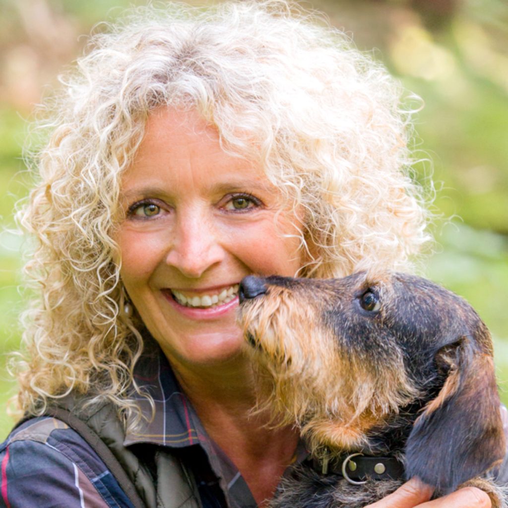 Ingrid Stenger mit ihrem Hund